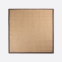 Estera Nudo Colores Borde Cacao 2x2