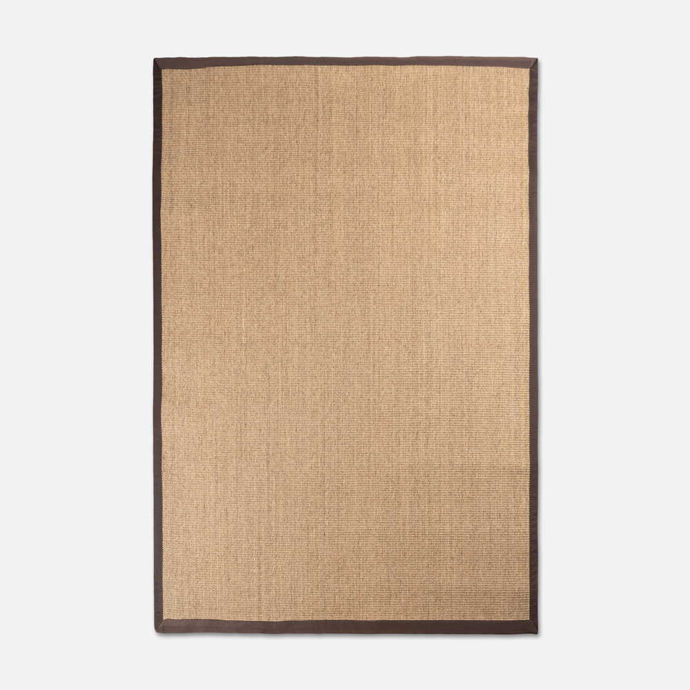 Estera Nudo Colores Borde Cacao 2x3