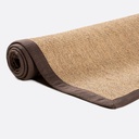 Estera Nudo Colores Borde Cacao 2x3