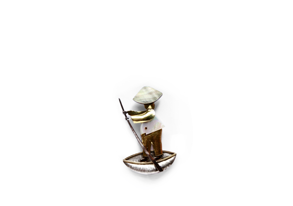 BROCHE MISS SAIGON BLANCO