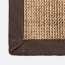 Estera Nudo Colores Borde Cacao 2x3