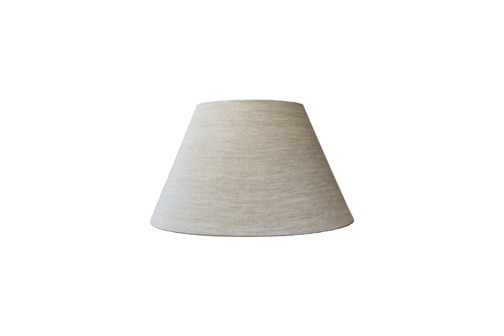 PANTALLA CONICA LINO CRUDO - 45 CMS