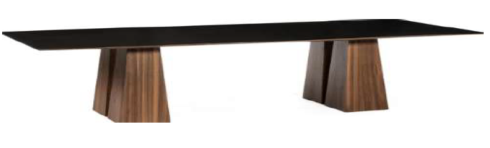 Pia Mesa de Centro Rectangular - Eucalipto y Metal
