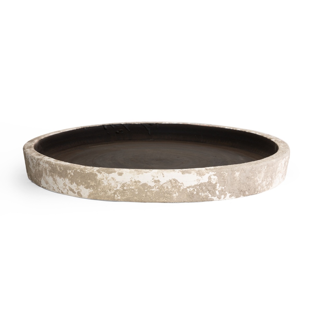 PLATO BASE PARA MACETA - BLANCO 50 CMS