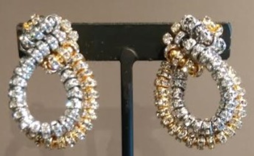 [221532] Aretes Ana Cortos Dorado Plata
