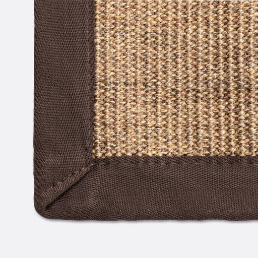 [1219678] Estera Nudo Colores Borde Cacao 4x5