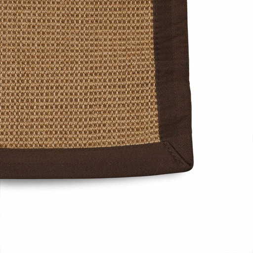 [2215837] Estera Sisal - Natural - Borde Marrón - 4X4